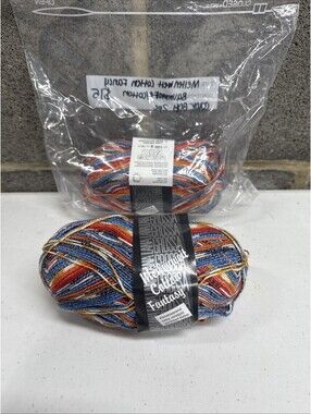 Lana Grossa ‘Meilenweit Cotton Fantasy’ Yarn Color 808 2 Skein Lot